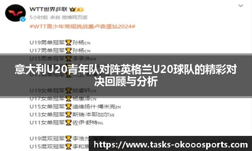 意大利U20青年队对阵英格兰U20球队的精彩对决回顾与分析